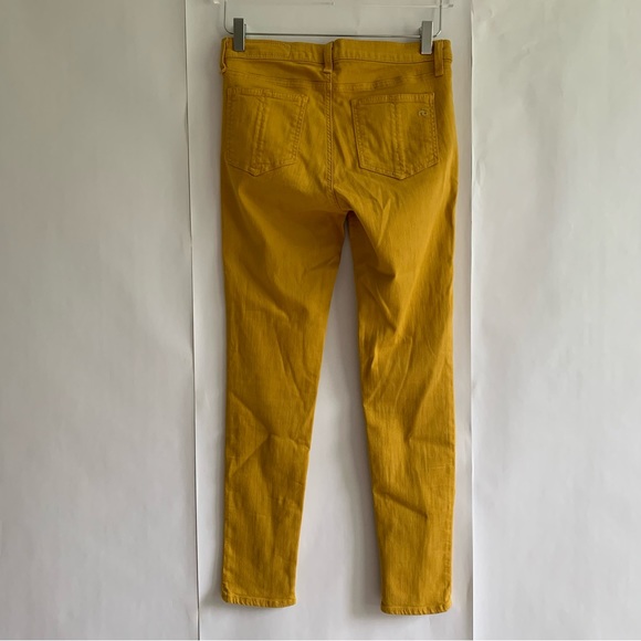 Rag & Bone Zipper Capri Skinny jeans Mustard Yellow - Picture 9 of 11